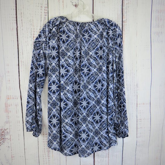 Lucky Brand Blue Blouse Top Tunic..............225 - Picture 2 of 9